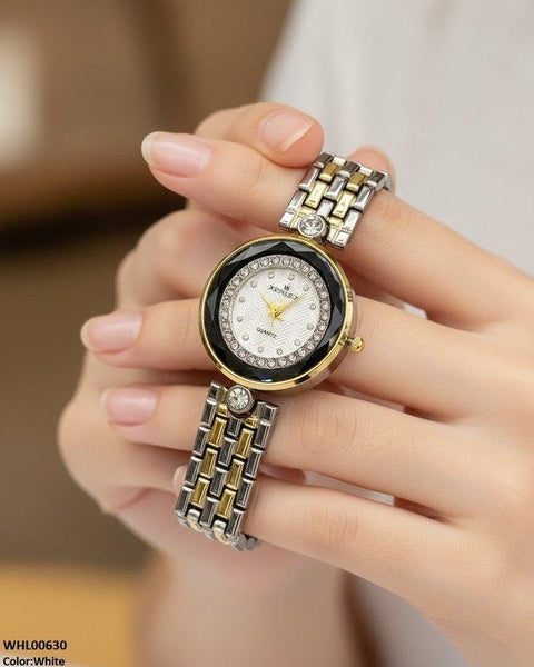 WHL00630 ZWA Round Stone Dial Women's Watch - WHL