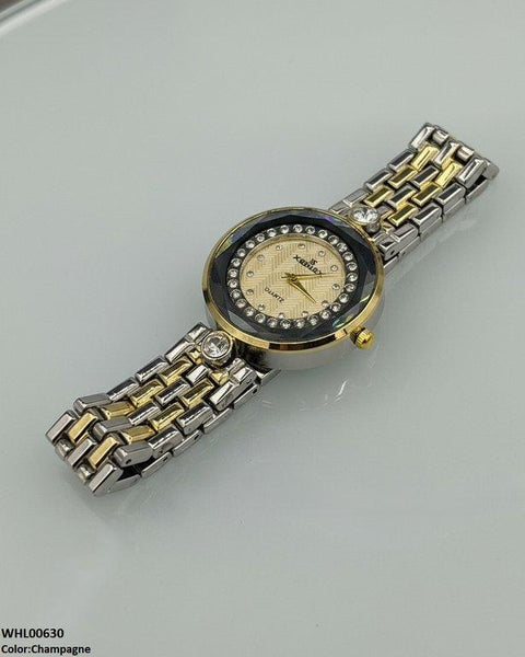 WHL00630 ZWA Round Stone Dial Women's Watch - WHL