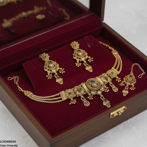 LCKH00030 ANI Moon Flower Choker Set - LCKH