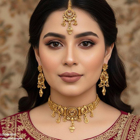 LCKH00030 ANI Moon Flower Choker Set - LCKH