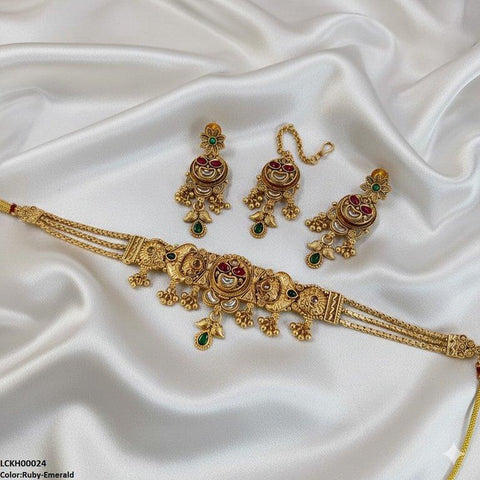 LCKH00024 ANI Moon/Tear Flower Choker Set - LCKH