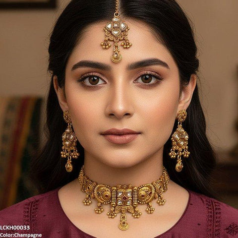 LCKH00033 ANI Square/Tear Drop Choker Set - LCKH