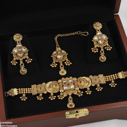 LCKH00033 ANI Square/Tear Drop Choker Set - LCKH