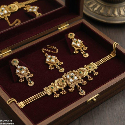 LCKH00033 ANI Square/Tear Drop Choker Set - LCKH