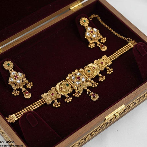 LCKH00033 ANI Square/Tear Drop Choker Set - LCKH