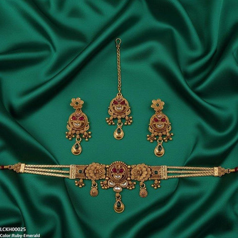 LCKH00025 ANI Moon/Tear Flower Choker Set - LCKH