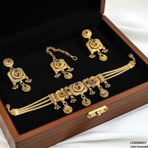 LCKH00027 ANI Tear Flower Choker Set - LCKH