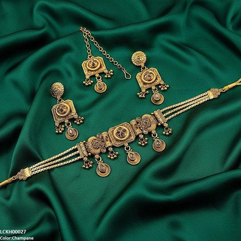 LCKH00027 ANI Tear Flower Choker Set - LCKH