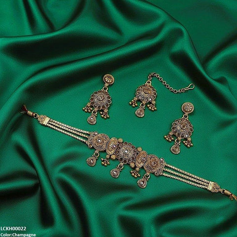 LCKH00022 ANI Tear Flower Choker Set - LCKH