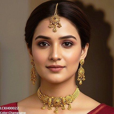 LCKH00022 ANI Tear Flower Choker Set - LCKH