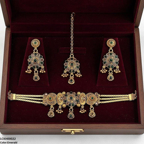 LCKH00022 ANI Tear Flower Choker Set - LCKH