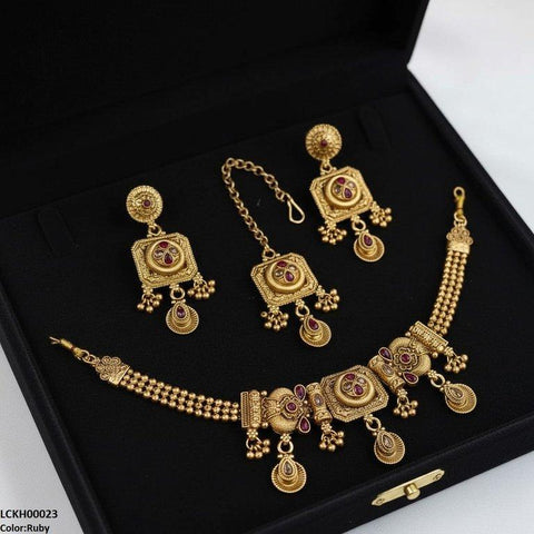 LCKH00023 ANI Tear Flower Choker Set - LCKH