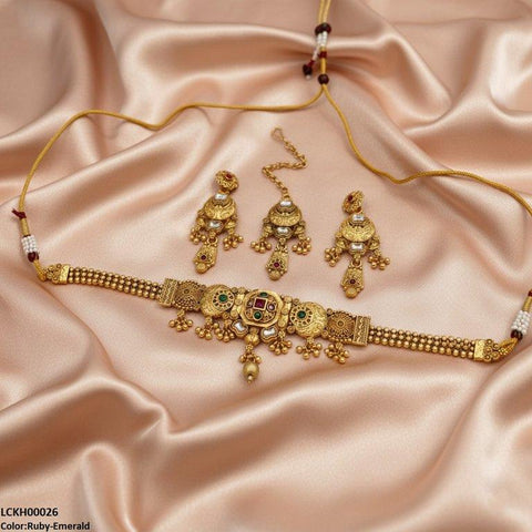 LCKH00026 ANI Noon Ball Drop Choker Set - LCKH