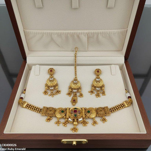 LCKH00026 ANI Noon Ball Drop Choker Set - LCKH