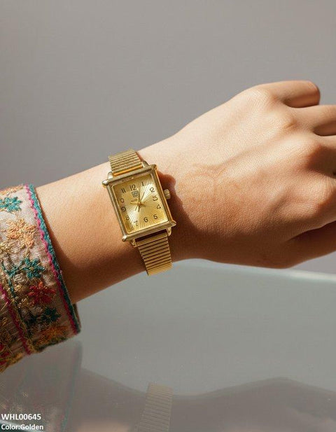 WHL00645 ZWA Square Flower Shafal Chain Women's Watch - WHL