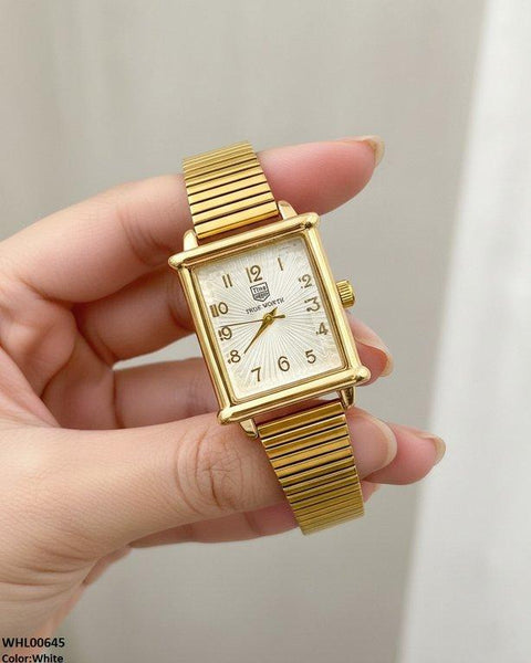 WHL00645 ZWA Square Flower Shafal Chain Women's Watch - WHL