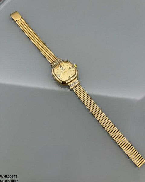 WHL00643 ZWA Square Dial Shafal Chain Women's Watch - WHL