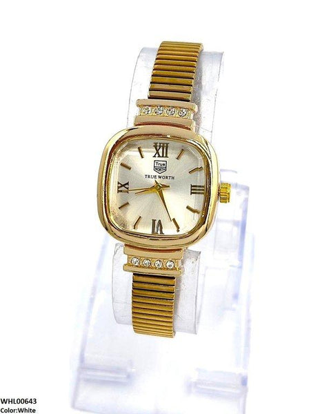 WHL00643 ZWA Square Dial Shafal Chain Women's Watch - WHL