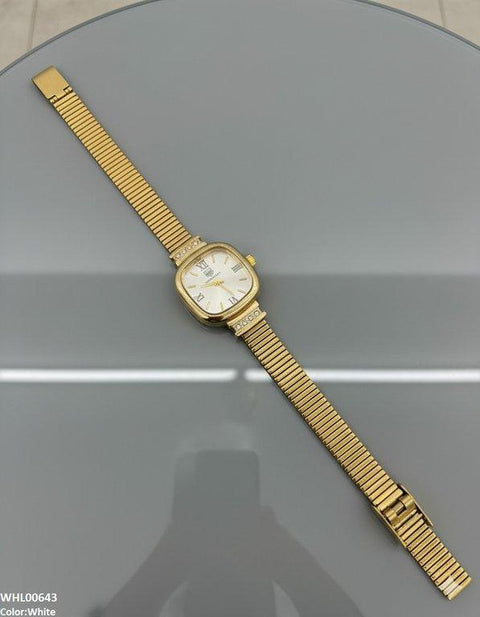 WHL00643 ZWA Square Dial Shafal Chain Women's Watch - WHL
