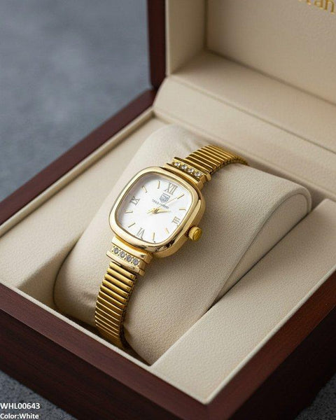 WHL00643 ZWA Square Dial Shafal Chain Women's Watch - WHL