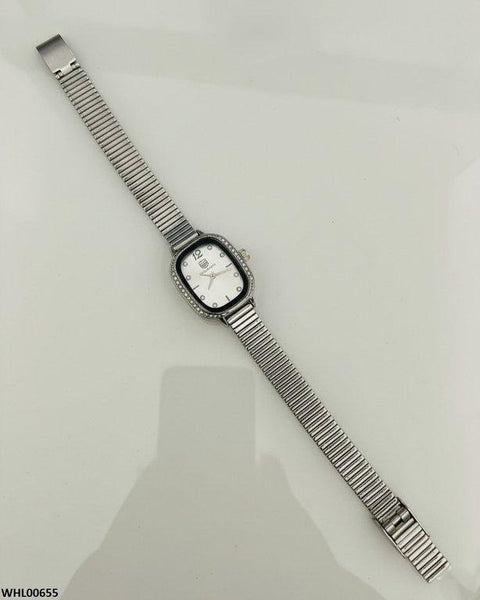 WHL00655 ZWA Rectangle Stone  Shafal Chain Women's Watch - WHL