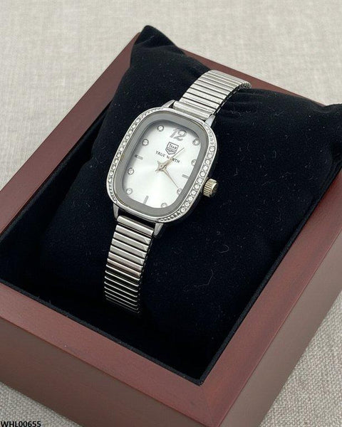 WHL00655 ZWA Rectangle Stone  Shafal Chain Women's Watch - WHL
