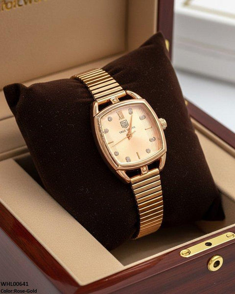 WHL00641 ZWA Square Dial Shafal Chain Women's Watch - WHL