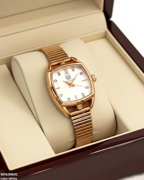 WHL00641 ZWA Square Dial Shafal Chain Women's Watch - WHL