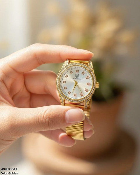 WHL00647 ZWA Round Stone Shafal Chain Women's Watch - WHL