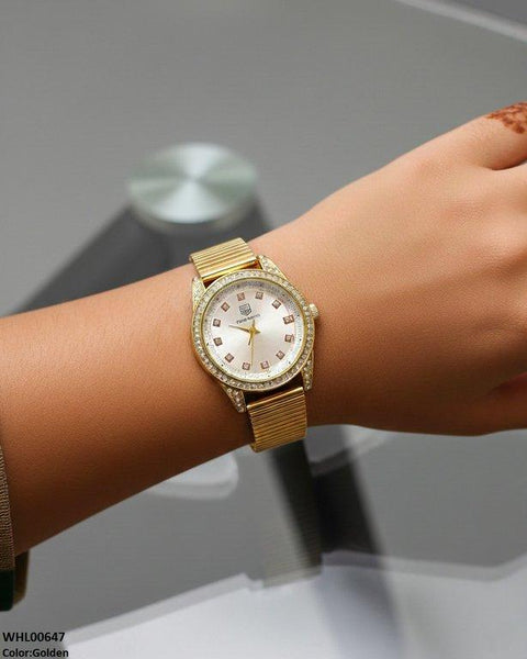 WHL00647 ZWA Round Stone Shafal Chain Women's Watch - WHL