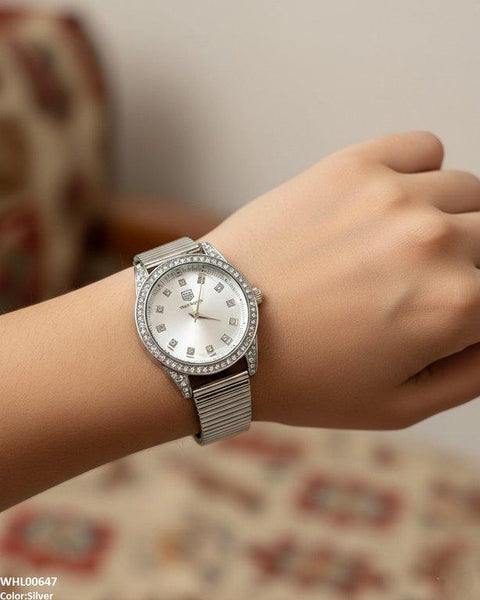 WHL00647 ZWA Round Stone Shafal Chain Women's Watch - WHL