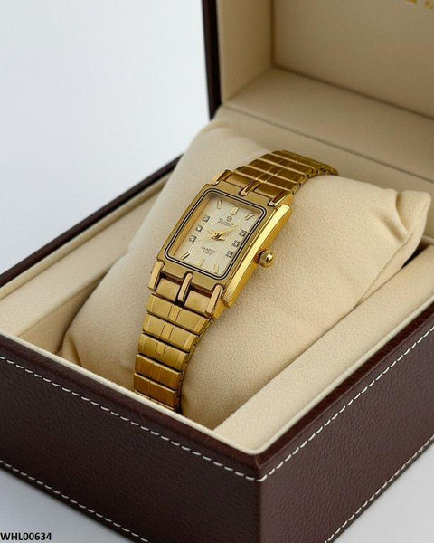WHL00634 IWA Rectangle Champagne Dial Women's Watch - WHL