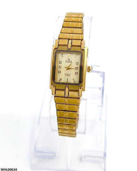 WHL00634 IWA Rectangle Champagne Dial Women's Watch - WHL