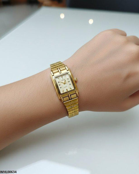 WHL00634 IWA Rectangle Champagne Dial Women's Watch - WHL