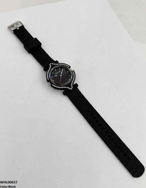 WHL00657 ZWA Round Rhinestone Bezel Women's Watch - WHL