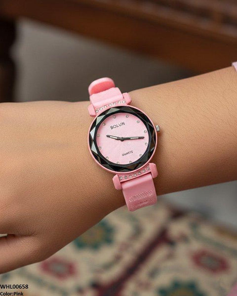 WHL00658 ZWA Round Stone Dial Women's Watch - WHL