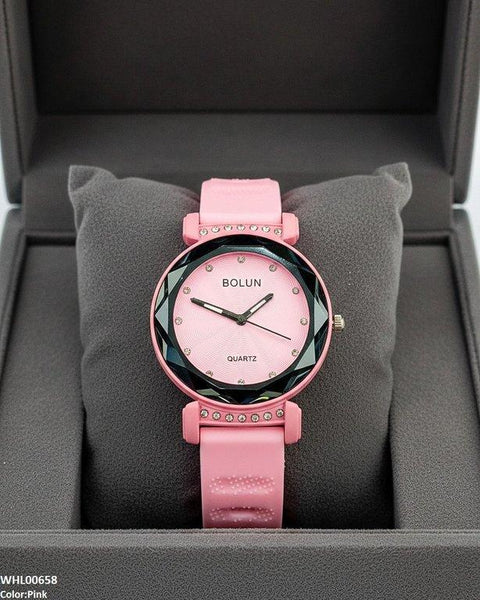 WHL00658 ZWA Round Stone Dial Women's Watch - WHL