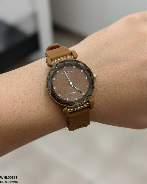 WHL00658 ZWA Round Stone Dial Women's Watch - WHL