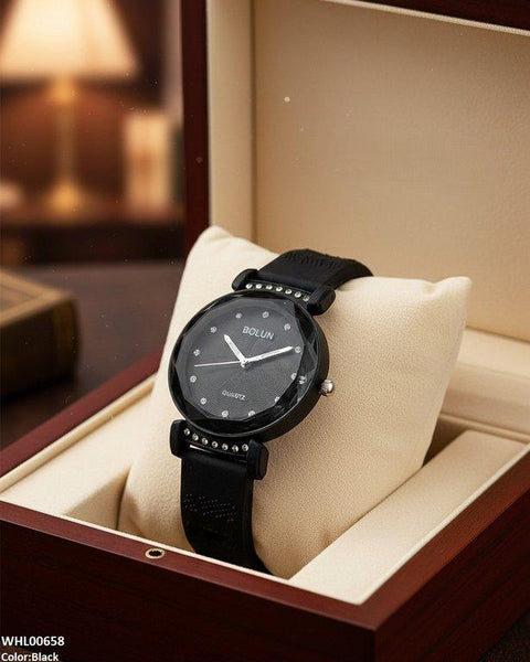 WHL00658 ZWA Round Stone Dial Women's Watch - WHL