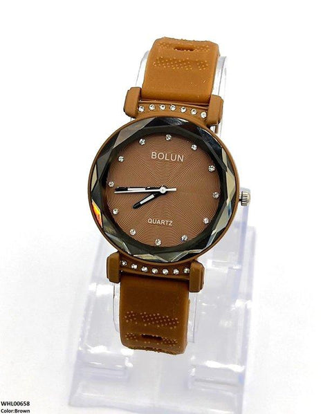 WHL00658 ZWA Round Stone Dial Women's Watch - WHL