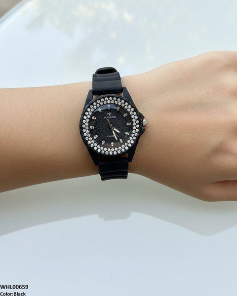 WHL00659 ZWA Round Rhinestone Women's Watch - WHL