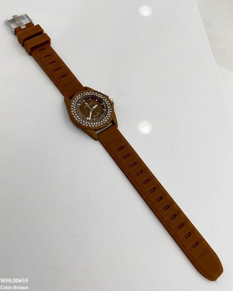 WHL00659 ZWA Round Rhinestone Women's Watch - WHL