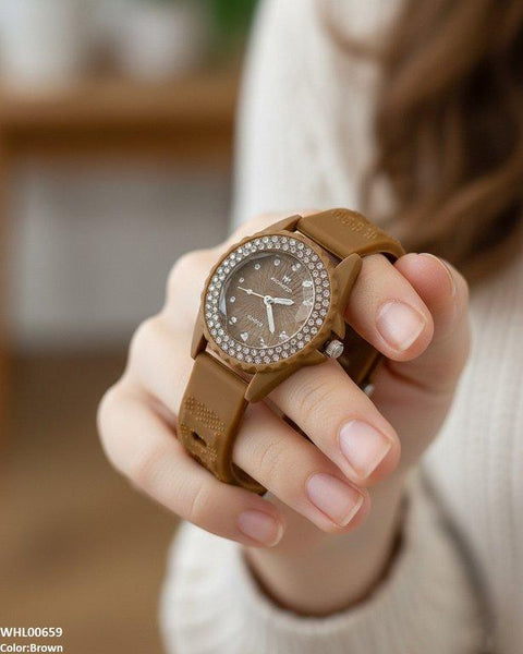 WHL00659 ZWA Round Rhinestone Women's Watch - WHL