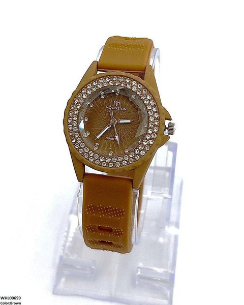 WHL00659 ZWA Round Rhinestone Women's Watch - WHL