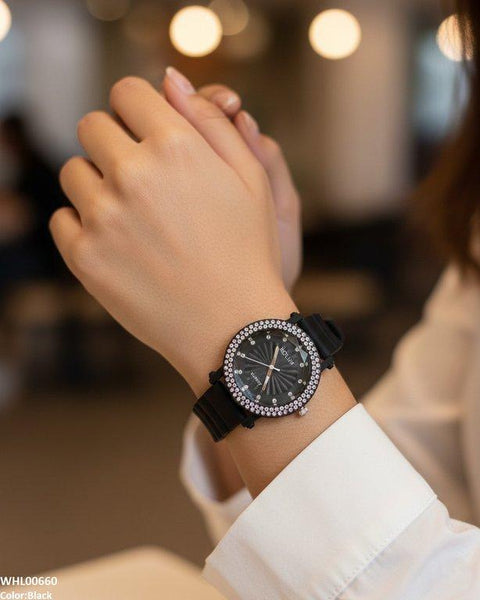 WHL00660 ZWA Round Stone  Women's Watch - WHL