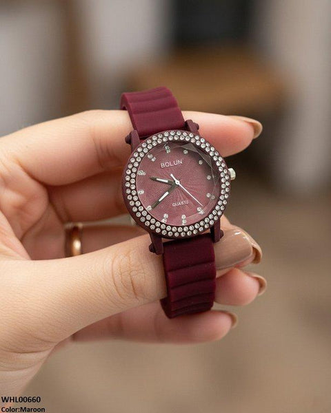 WHL00660 ZWA Round Stone  Women's Watch - WHL