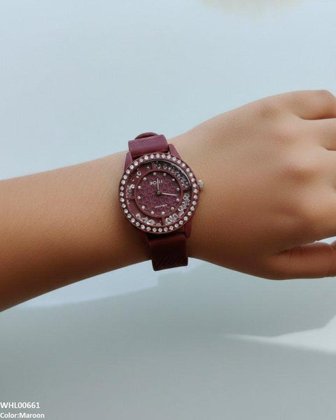 WHL00661 ZWA Round Stone  Women's Watch - WHL