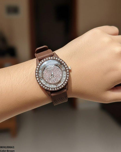WHL00661 ZWA Round Stone  Women's Watch - WHL