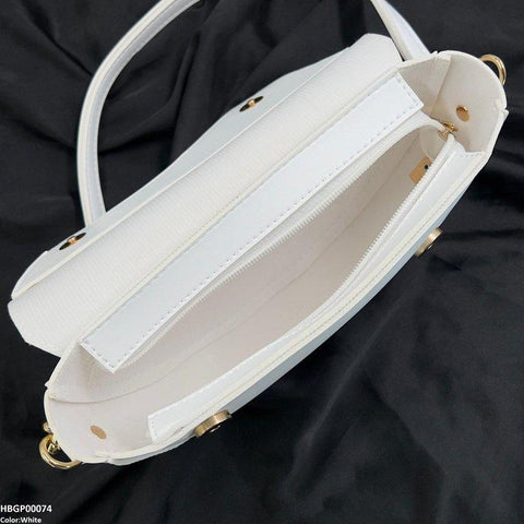 HBGP00074 Aurelia Saddle Armpit Bag White
