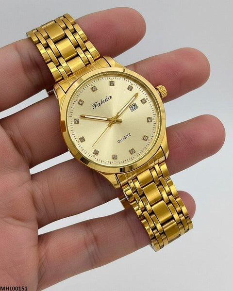MHL00151 HWR Round Stone Dial Men's Watch - MHL